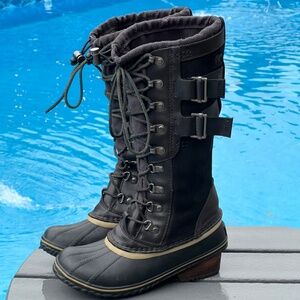 Sorel Women's Conquest Carly II Waterproof Duck Snow Boots NL2273-011 Size 6.5